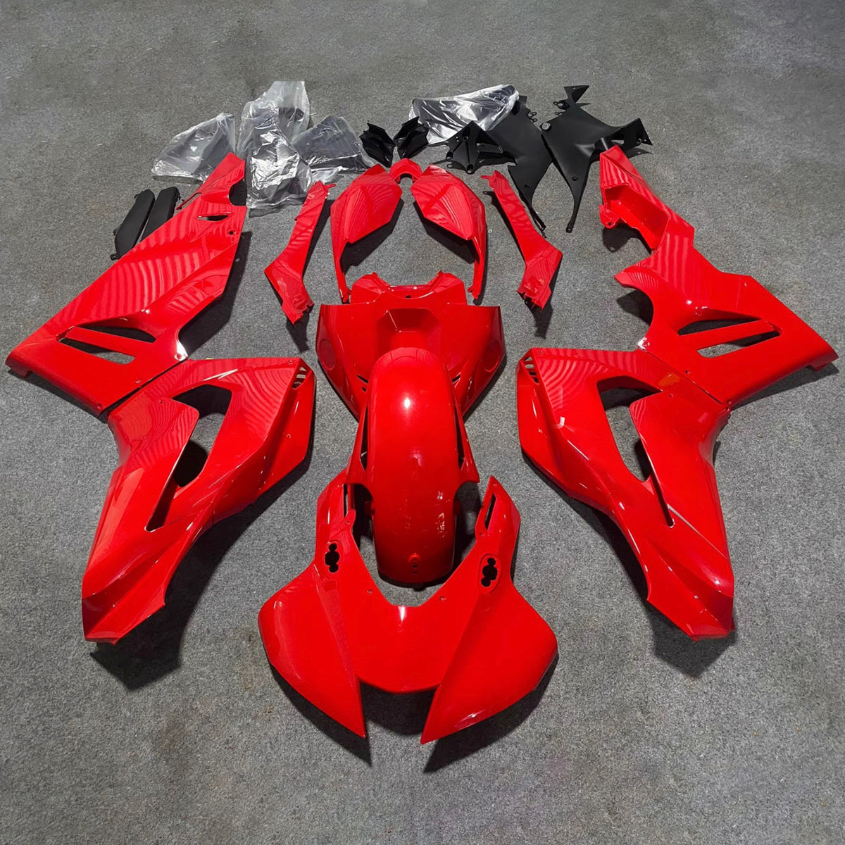 Amotopart 2020–2023 Honda CBR1000RR-R rot-schwarzes Verkleidungsset