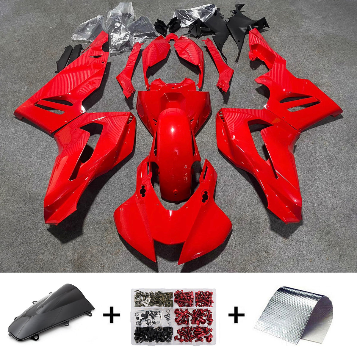 Amotopart 2020-2023 Honda CBR1000RR-R Red Black Fairing Kit