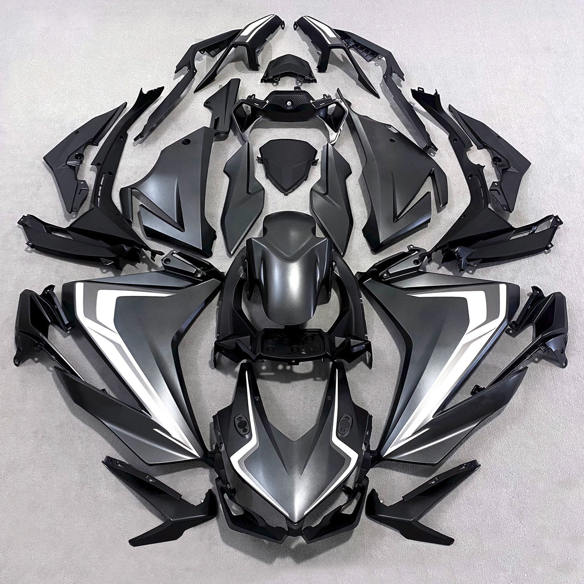 Amotopart 2022 Honda CBR400R Grå Sort Fairing Kit