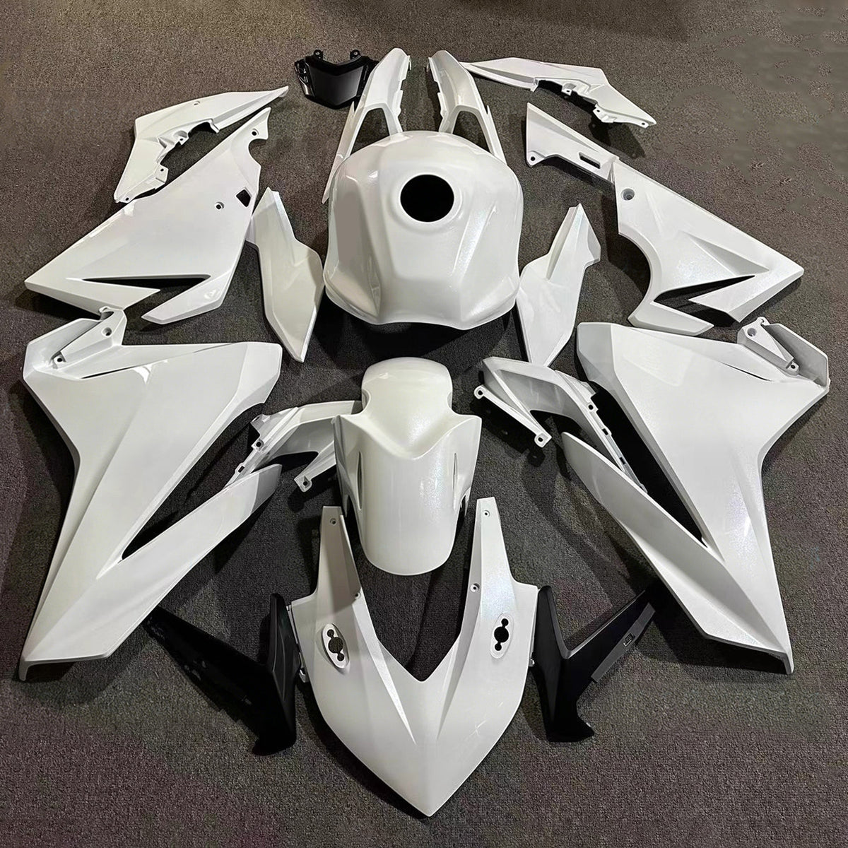Amotopart 2022-2023 Honda CBR500R Grå Hvid Sort Fairing Kit