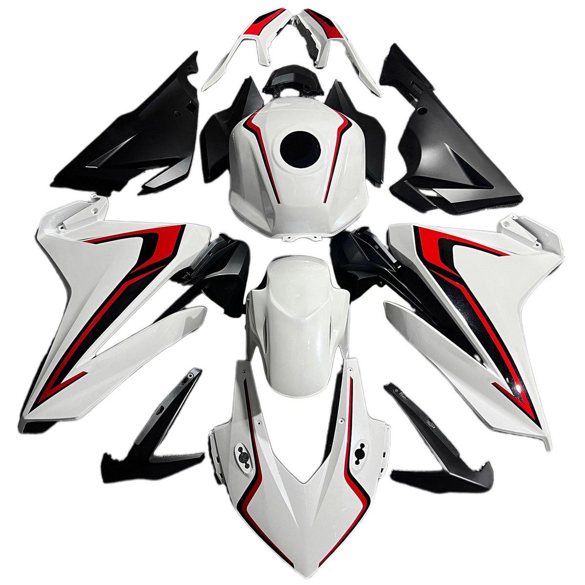Sada kapotáže Amotopart 2022 Honda CBR400R Red Grey Black