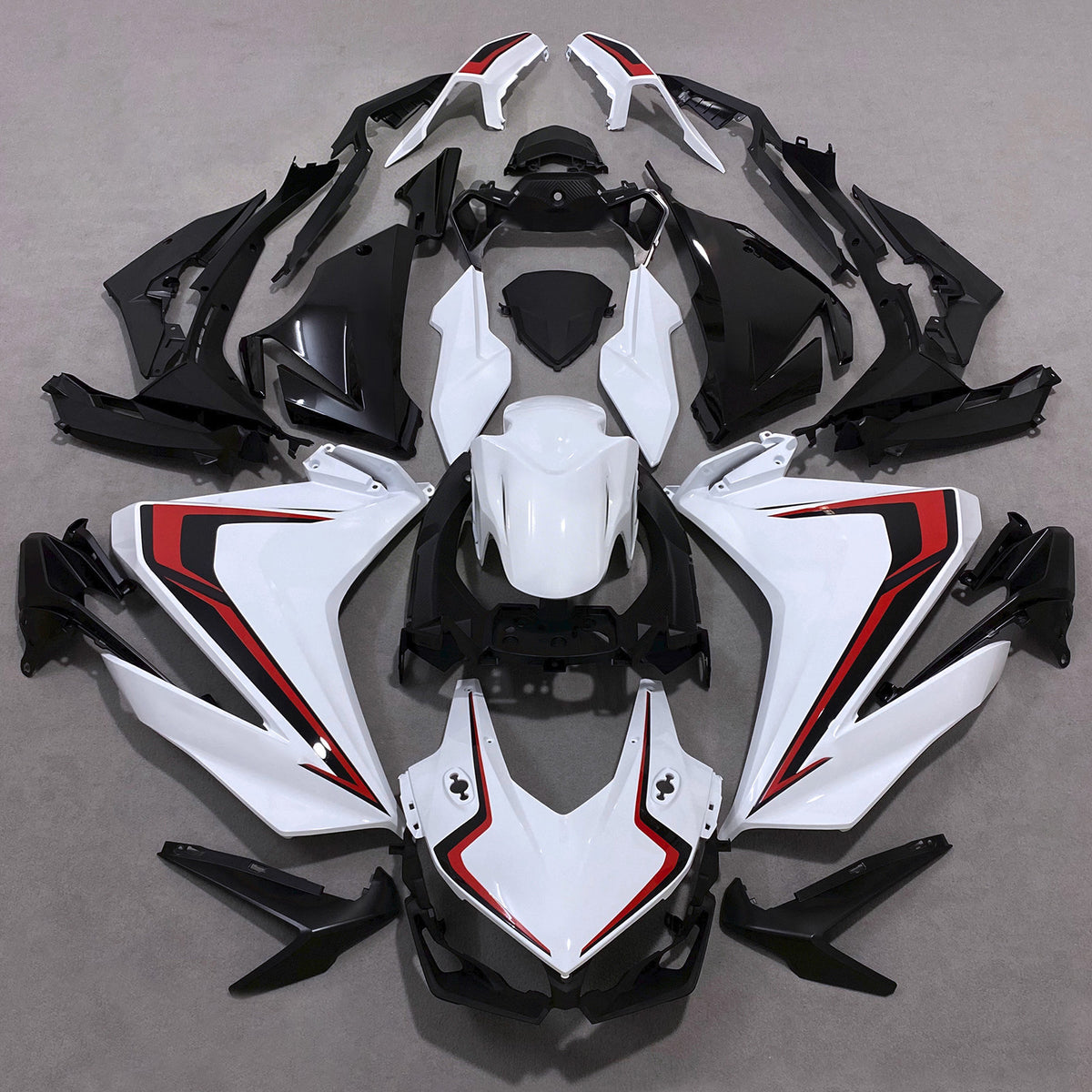Amotopart 2022 Honda CBR400R Black Gray White Fairing Kit