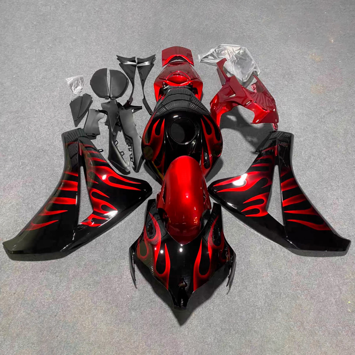Amotopart 2008-2011 Honda CBR1000RR Red Black Fairing Kit