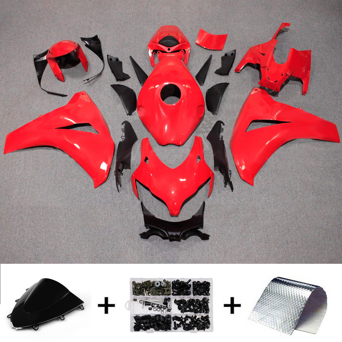 Amotopart 2008-2011 Honda CBR1000RR Red Fairing Kit