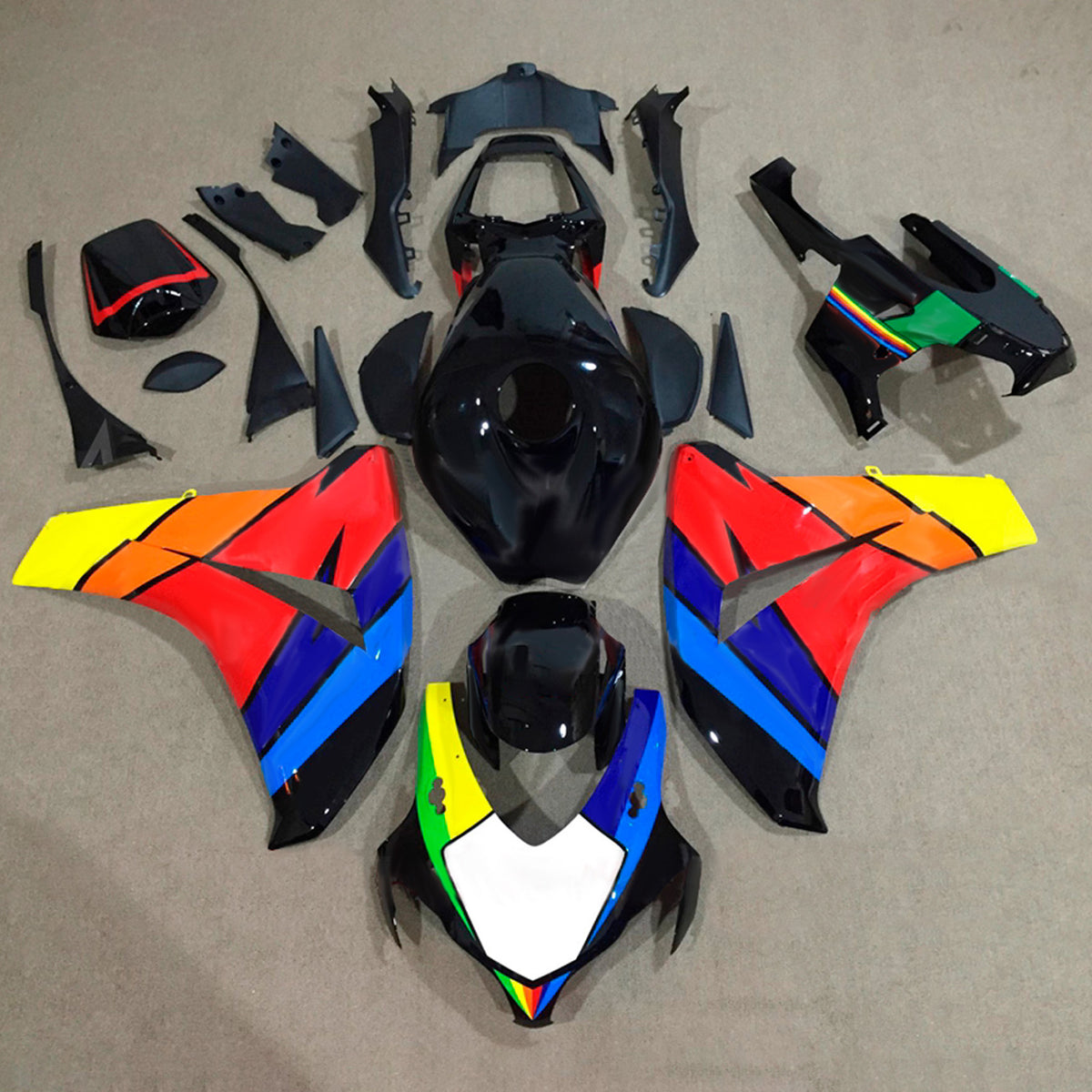 Amotopart 2008-2011 Honda CBR1000RR Rainbow Fairing Kit