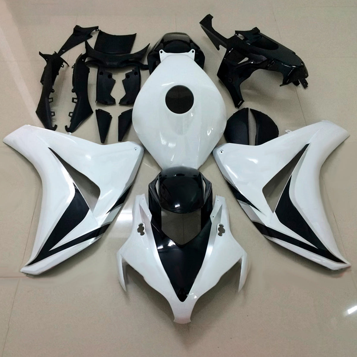 Sada kapotáže Amotopart 2008-2011 Honda CBR1000RR White Black