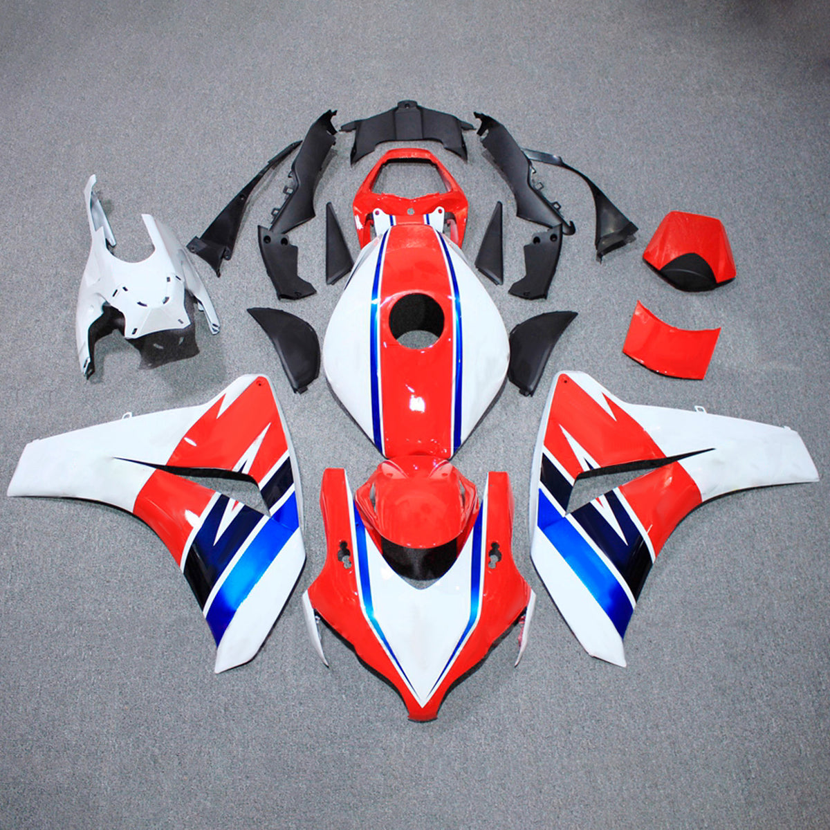 Amotopart 2008-2011 Honda CBR1000RR Red Blue White Fairing Kit