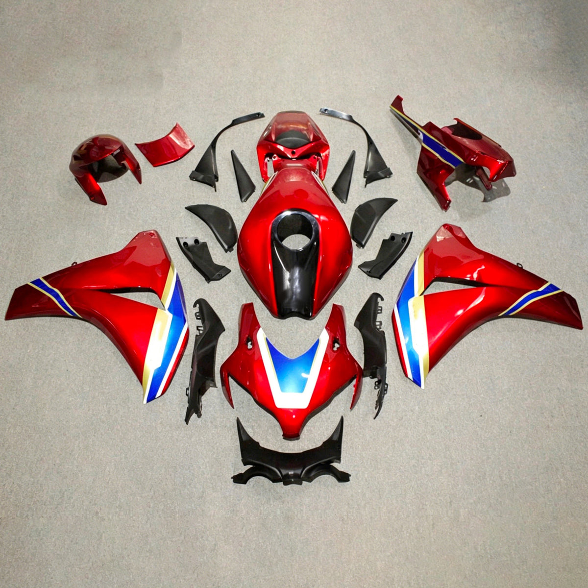 Amotopart 2008-2011 Honda CBR1000RR Red Fairing Kit