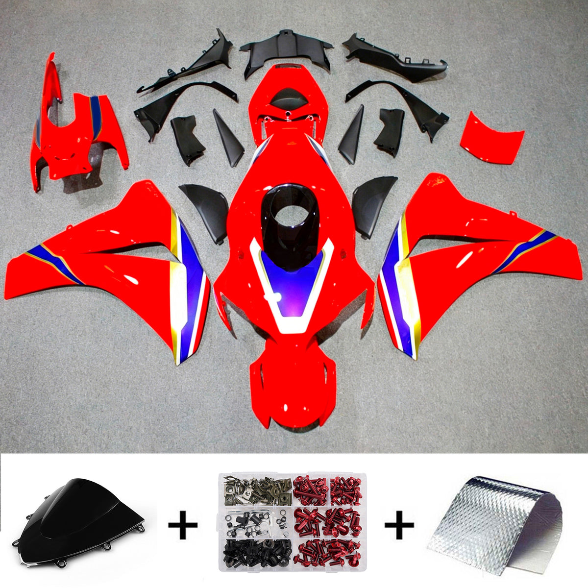 Amotopart 2008-2011 Honda CBR1000RR rode kuipset