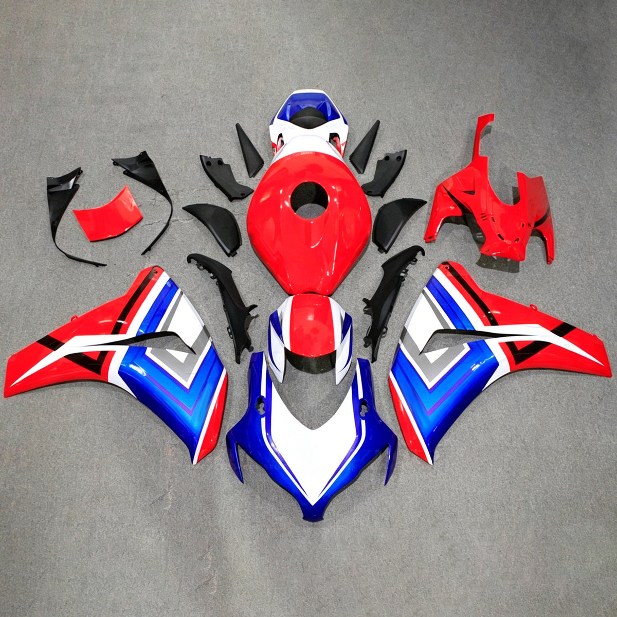 Amotopart 2008-2011 Honda CBR1000RR rood-blauwe kuipset