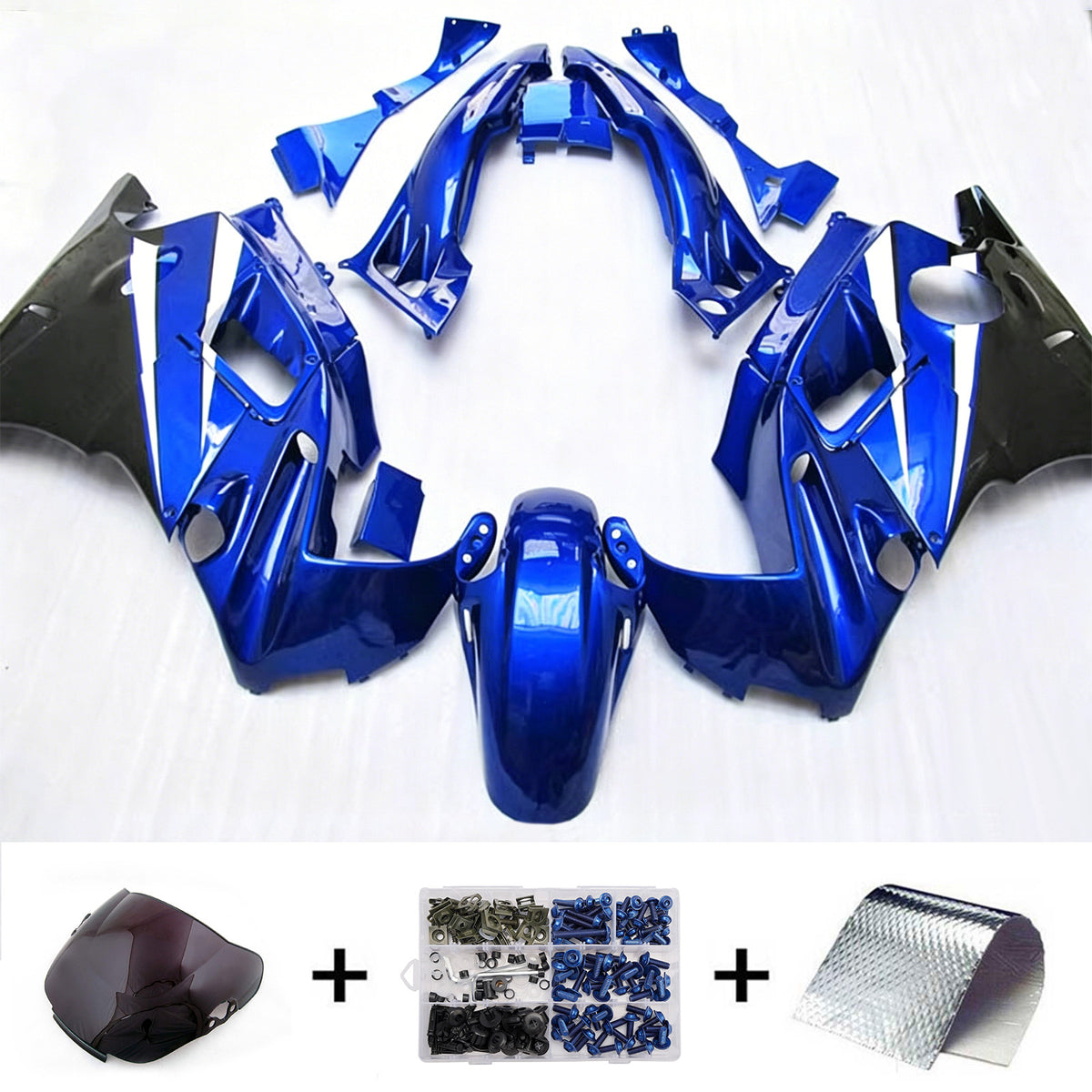 Amotopart 1991-1994 Honda CBR600 F2 blauwe kuipset