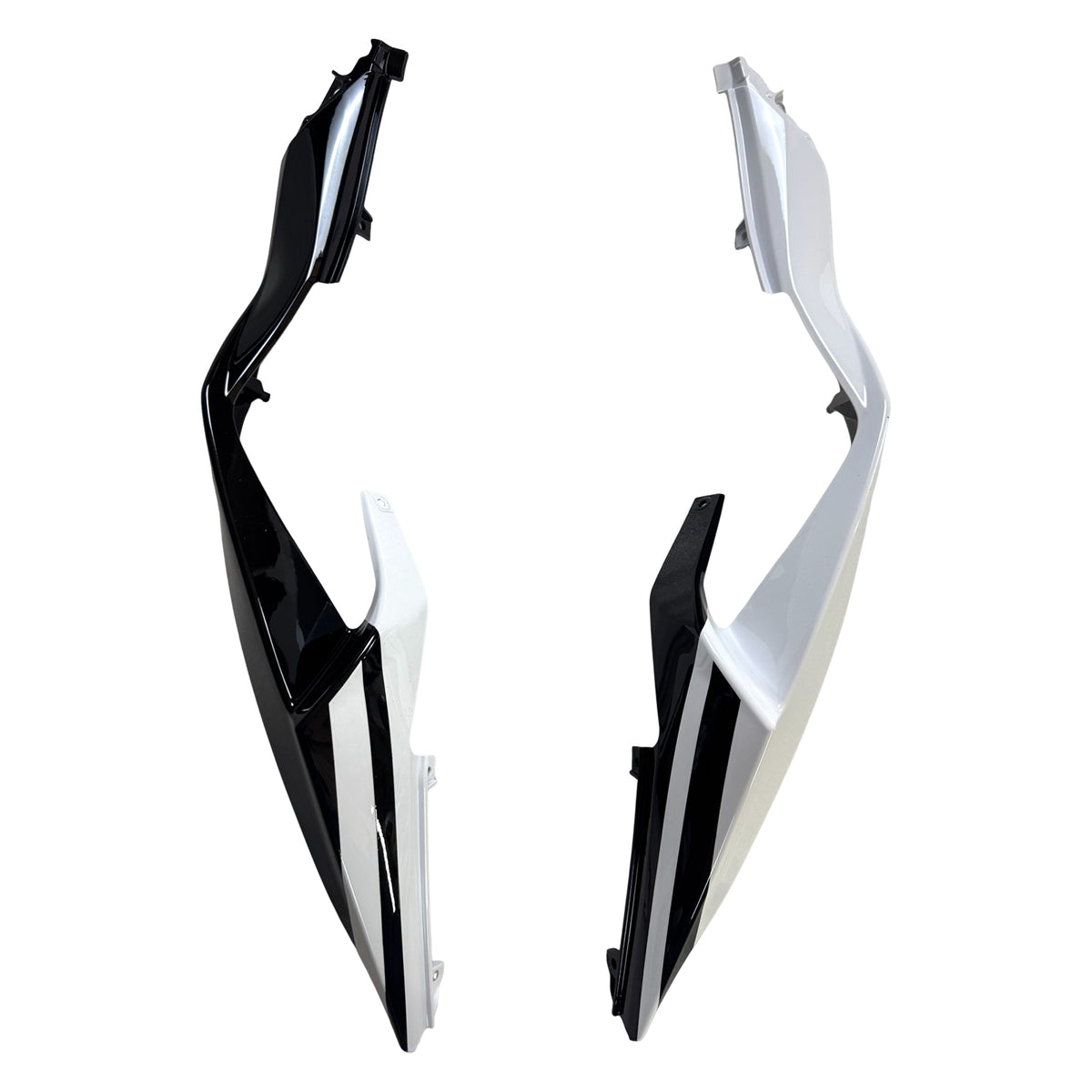 Amotopart 2019-2023 Kawasaki ZX-6R White Black Fairing Kit