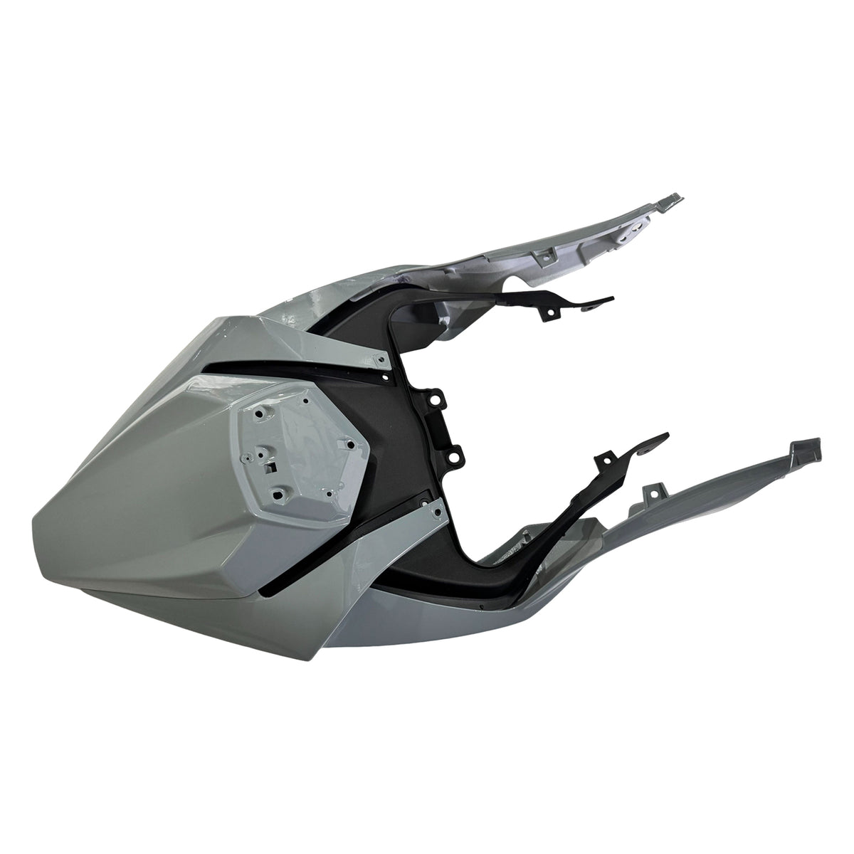 Amotopart 2019–2023 Kawasaki ZX-6R Grau Schwarz Weiß Verkleidungsset