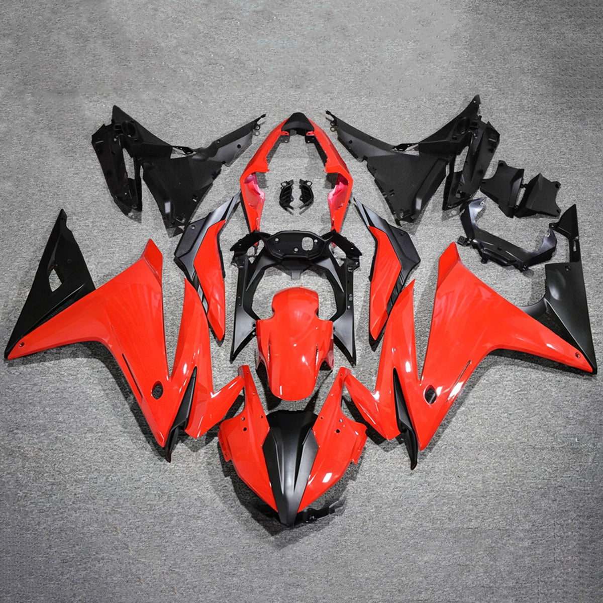 Amotopart 2016-2018 Honda CBR500R rood-zwarte kuipset