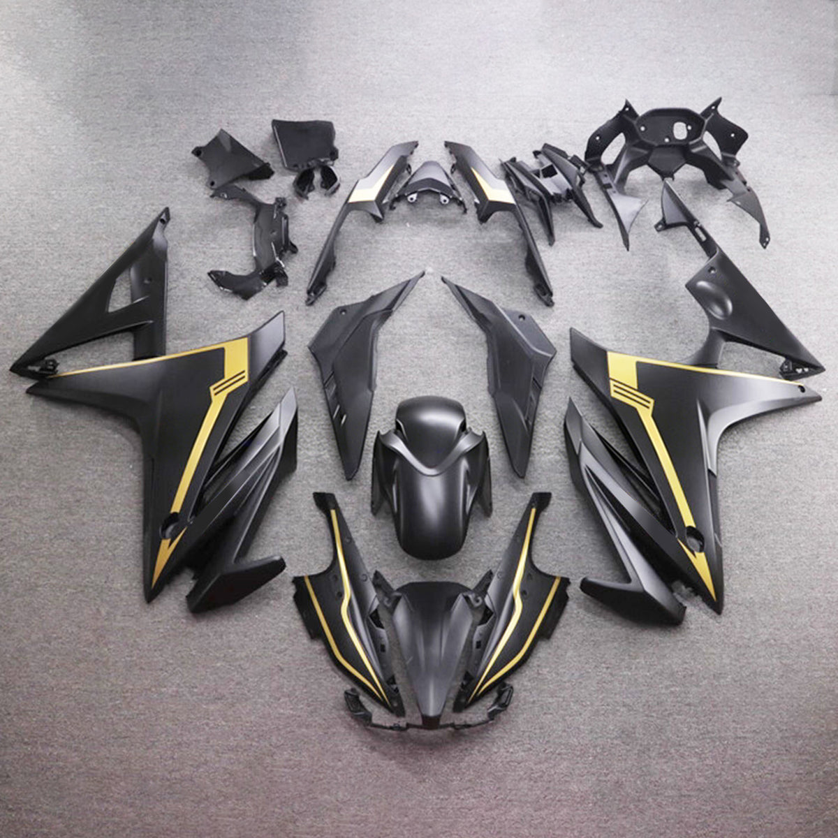 Amotopart 2016-2018 Honda CBR500R Black Fairing Kit