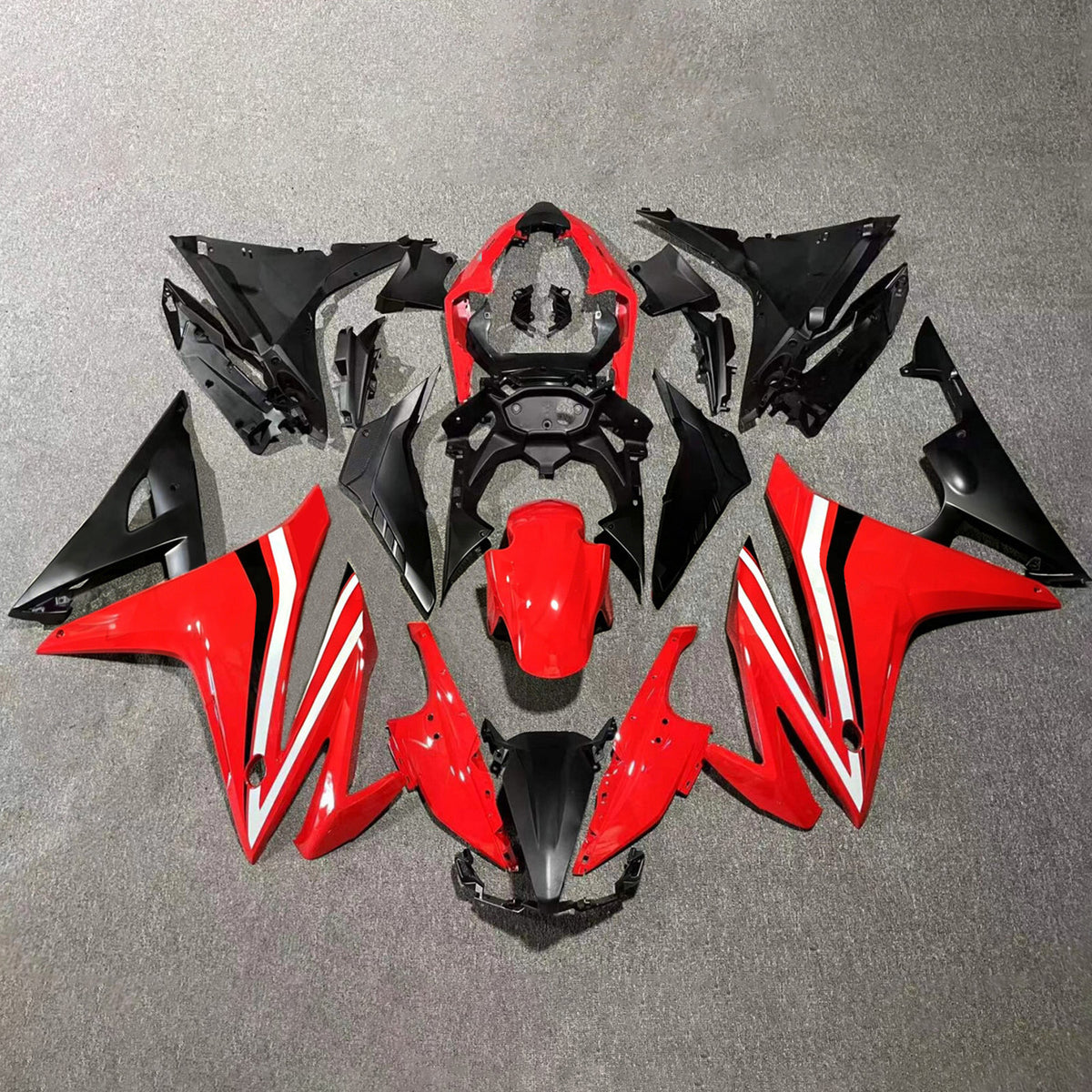 Amotopart 2016-2018 Honda CBR500R rood-zwarte kuipset
