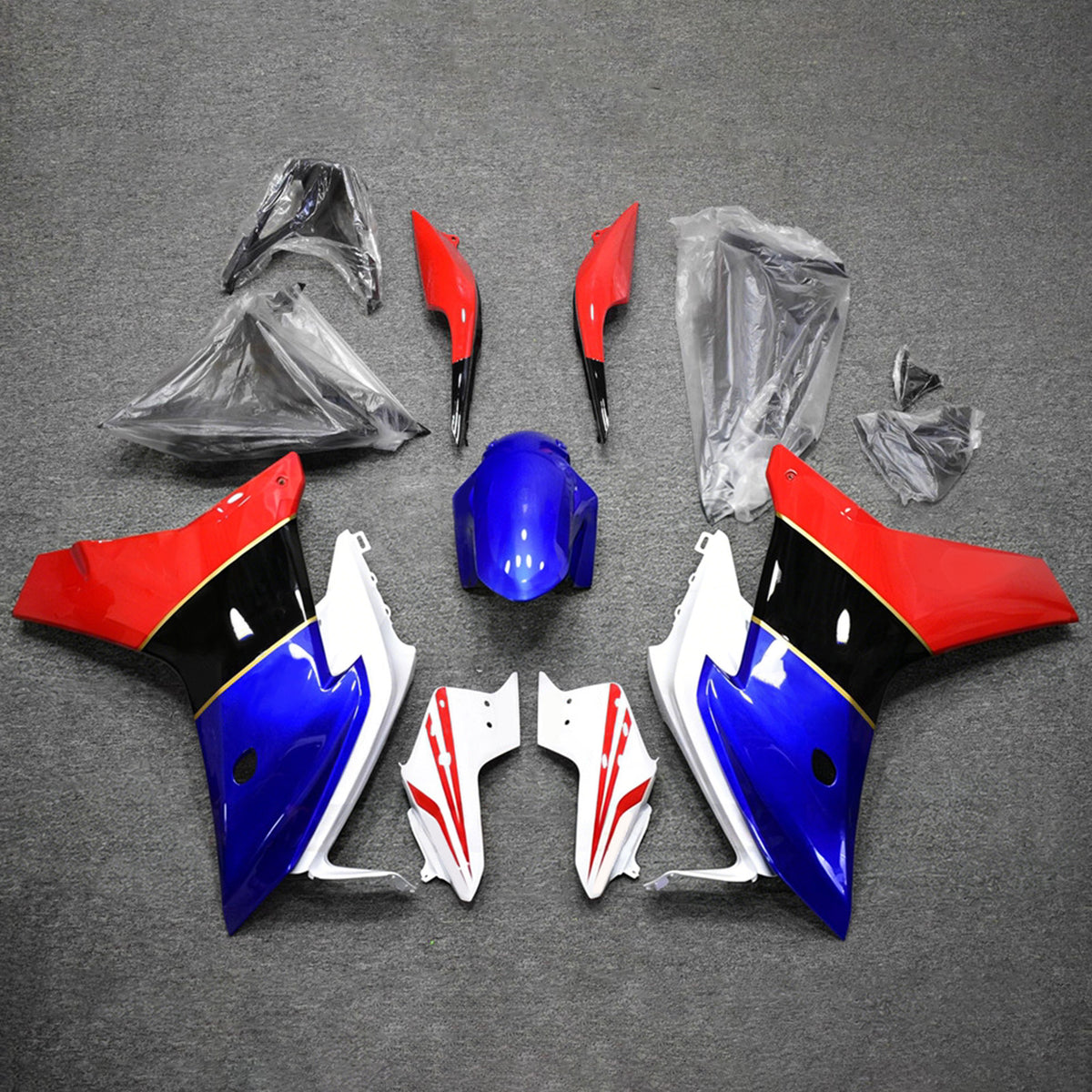 Amotopart 2011-2013 Honda CBR600F Red Blue Fairing Kit