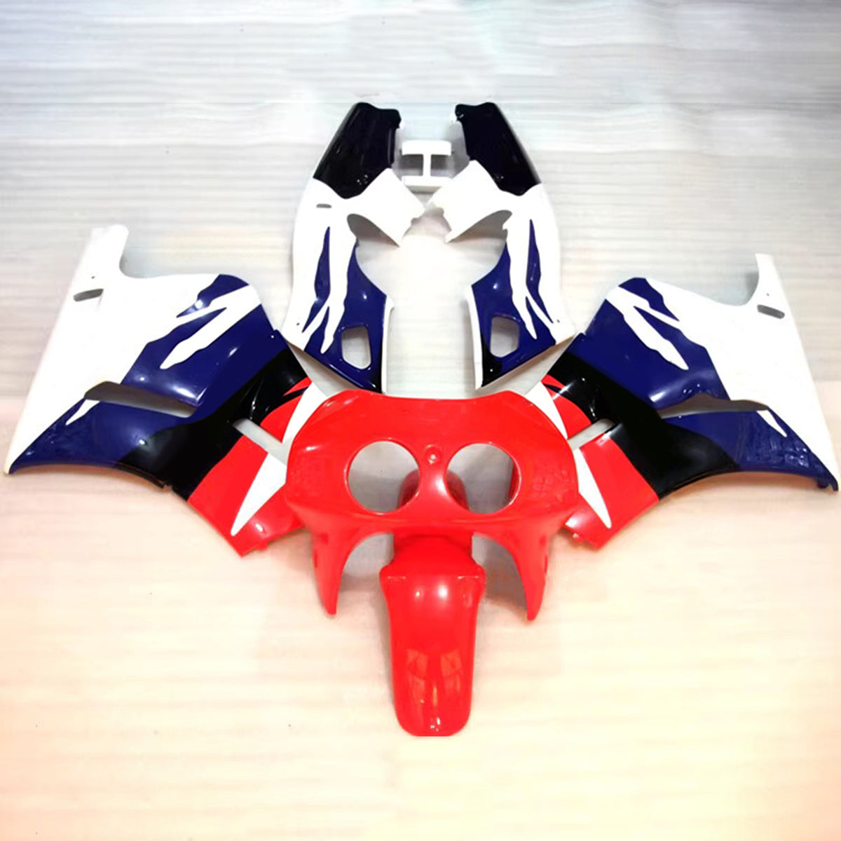 Amotopart 1988-1992 Honda VFR400R NC30 Red Black Blue Fairing Kit