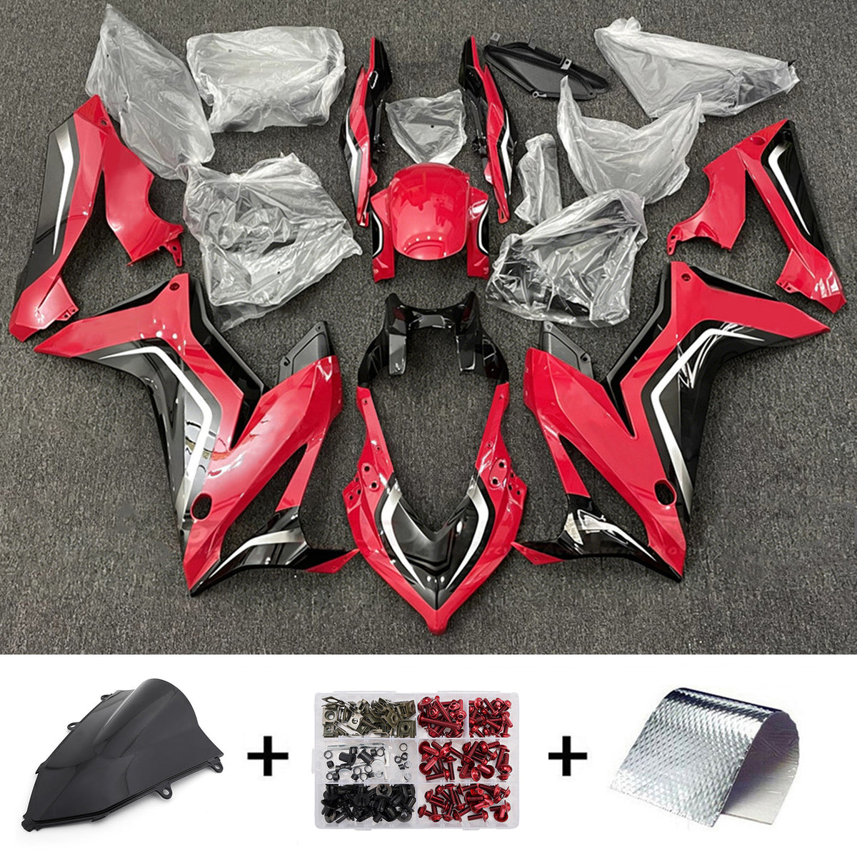 Sada kapotáže Amotopart 2021-2023 Honda CBR650R Black Grey