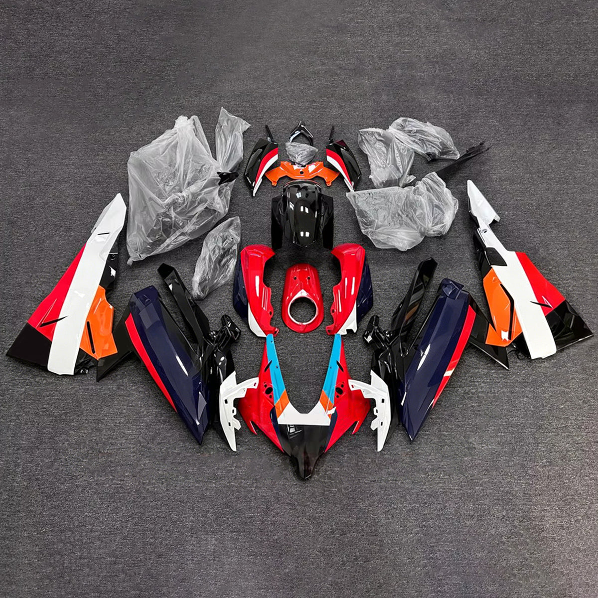 Amotopart 2023-2024 Honda CBR250RR Svart Röd Vit Fairing Kit