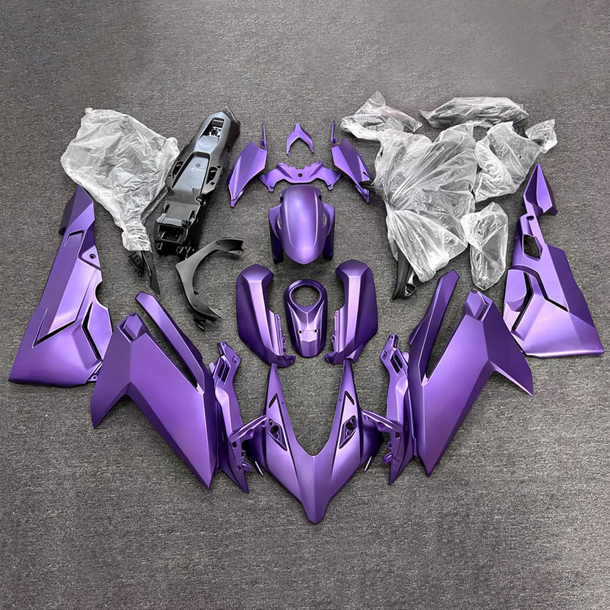 Amotopart 2023-2024 Honda CBR250RR Purple Black Gray Fairing Kit