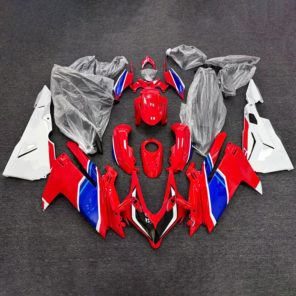 Amotopart 2023-2024 Honda CBR250RR Hvid Rød Sort Fairing Kit