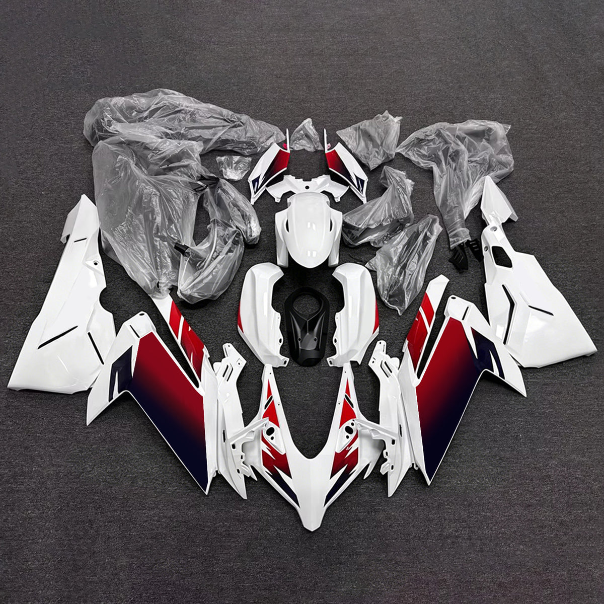 Zestaw owiewek Amotopart 2023-2024 Honda CBR250RR czarno-czerwony biały