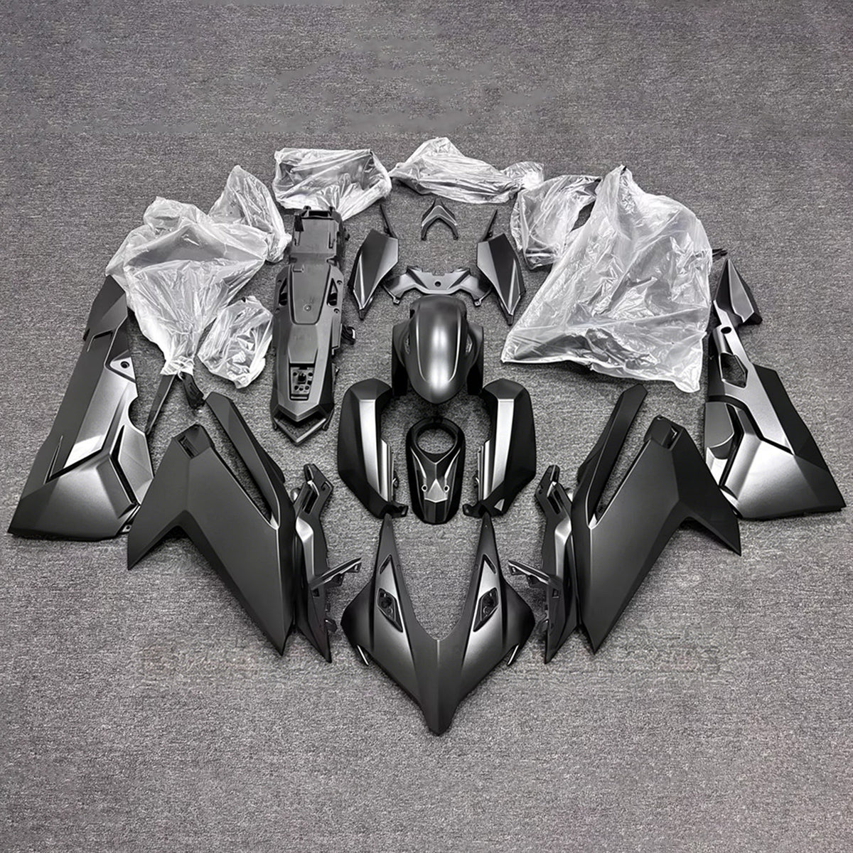 Amotopart 2023-2024 Honda CBR250RR zwartgrijze kuipset