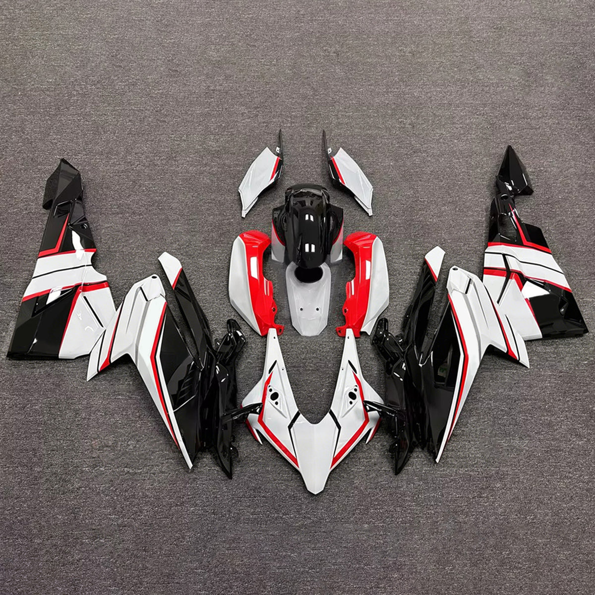 Amotopart 2023-2024 Honda CBR250RR Red Gray Black White Fairing Kit
