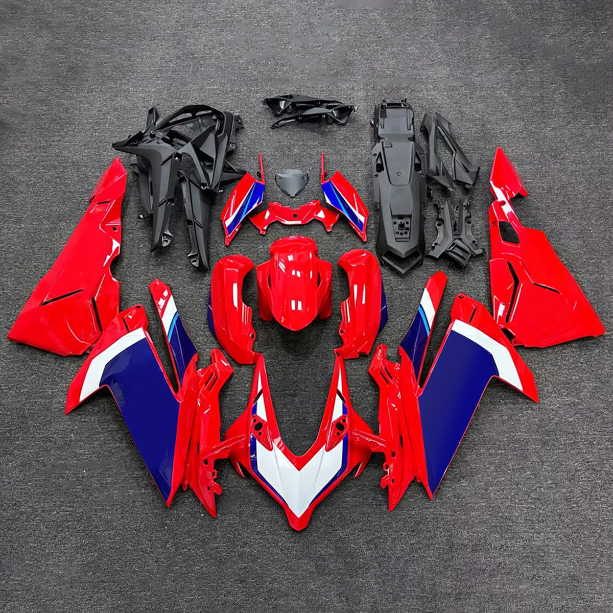 Amotopart 2023-2024 Honda CBR250RR Röd Svart Grå Fairing Kit
