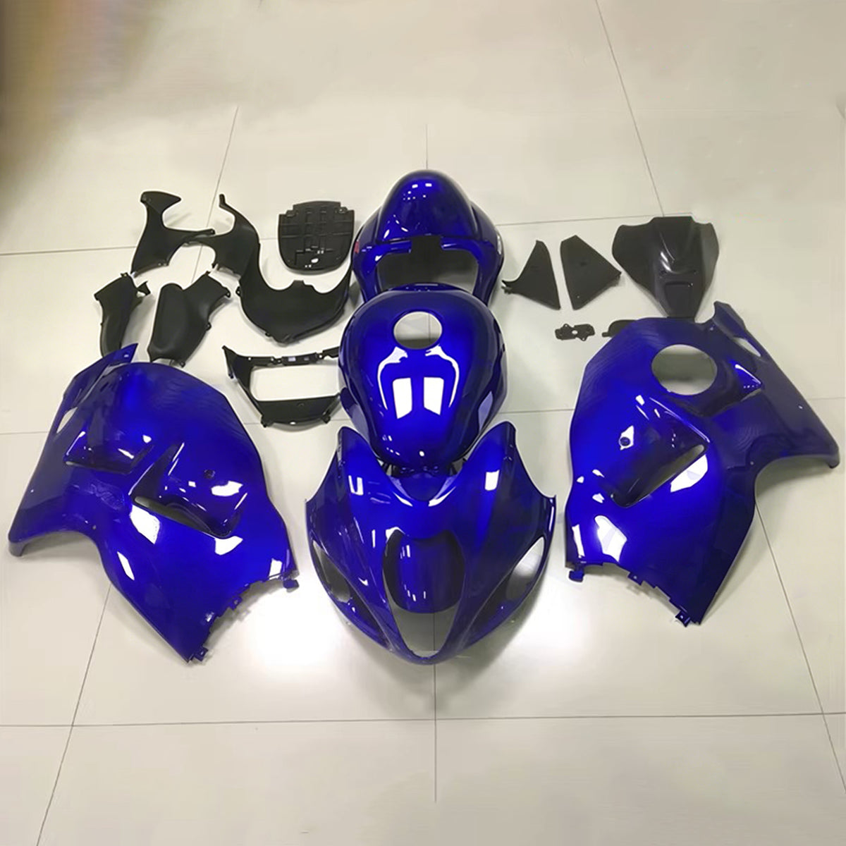 Amotopart 1999-2007 Suzuki Hayabusa GSX1300R Blue Black Fairing Kit