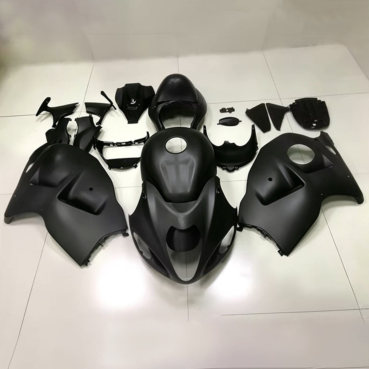 Amotopart 1999-2007 Suzuki Hayabusa GSX1300R Gray White Black Fairing Kit