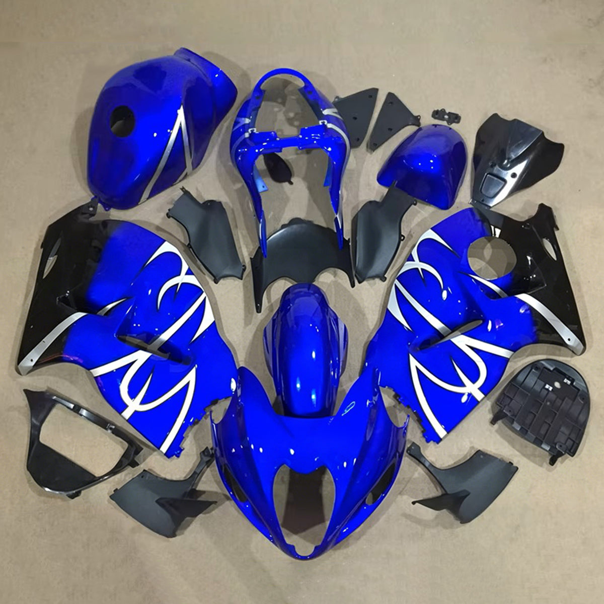 Amotopart 1999-2007 Suzuki Hayabusa GSX1300R Blue Black Grey Kiting Kit