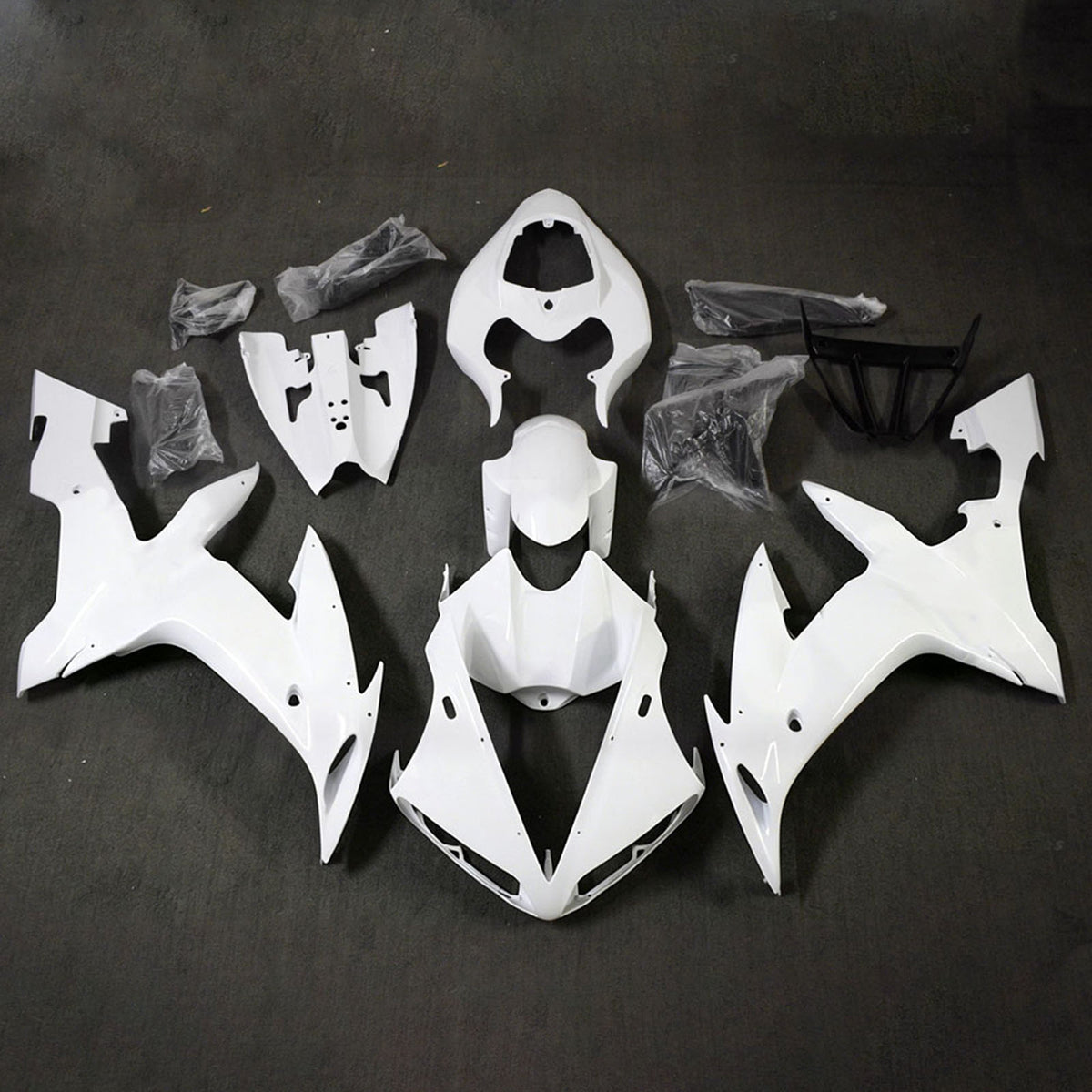 Amotopart 2004-2006 Yamaha YZF-R1 Black Grey Fairing Kit