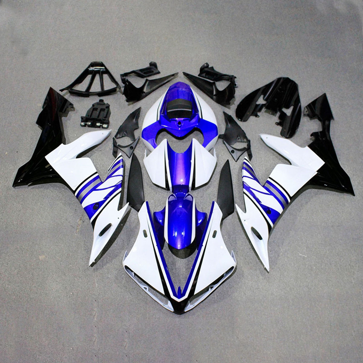 Amotopart 2004–2006 Yamaha YZF-R1 Grau Blau Schwarz Verkleidungsset