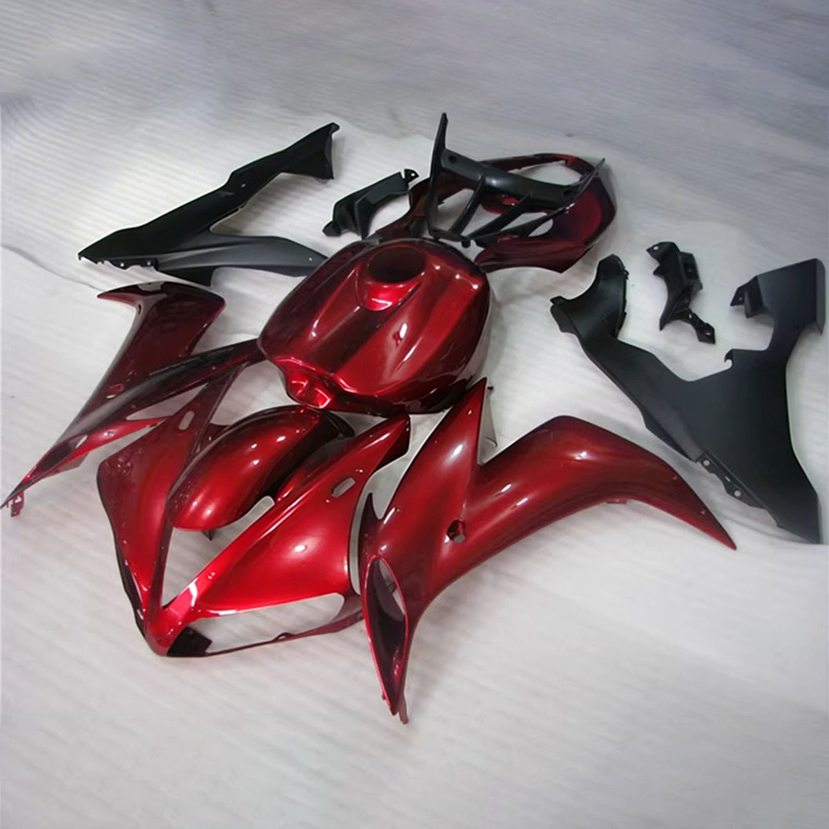 Amotopart 2004-2006 Yamaha YZF-R1 Black Red Gray Fairing Kit
