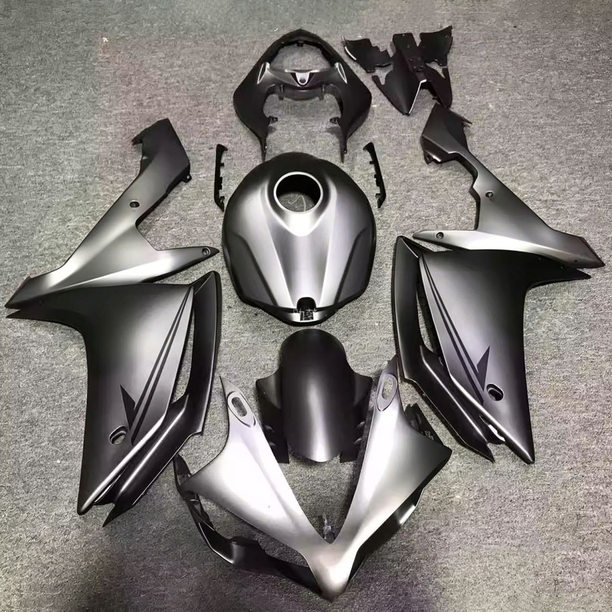Amotopart 2007-2008 Yamaha YZF-R1 Grey Black Fairing Kit