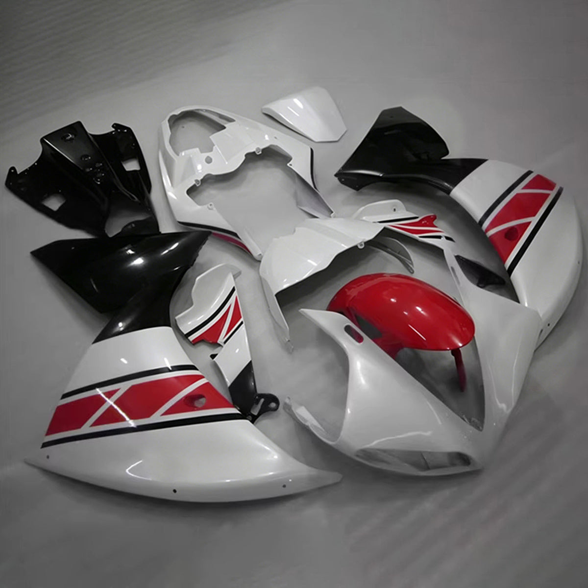 Amotopart 2012-2014 Yamaha YZF-R1 Sort Grå Rød Fairing Kit