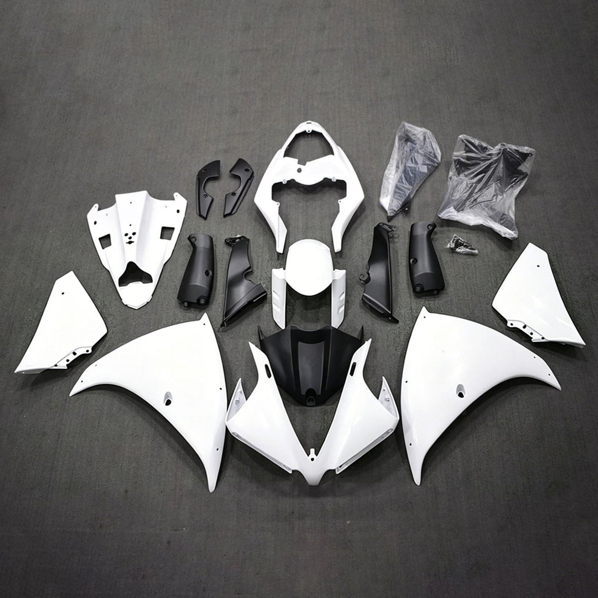 Amotopart 2012-2014 Yamaha YZF-R1 Blue Black Fairing Kit