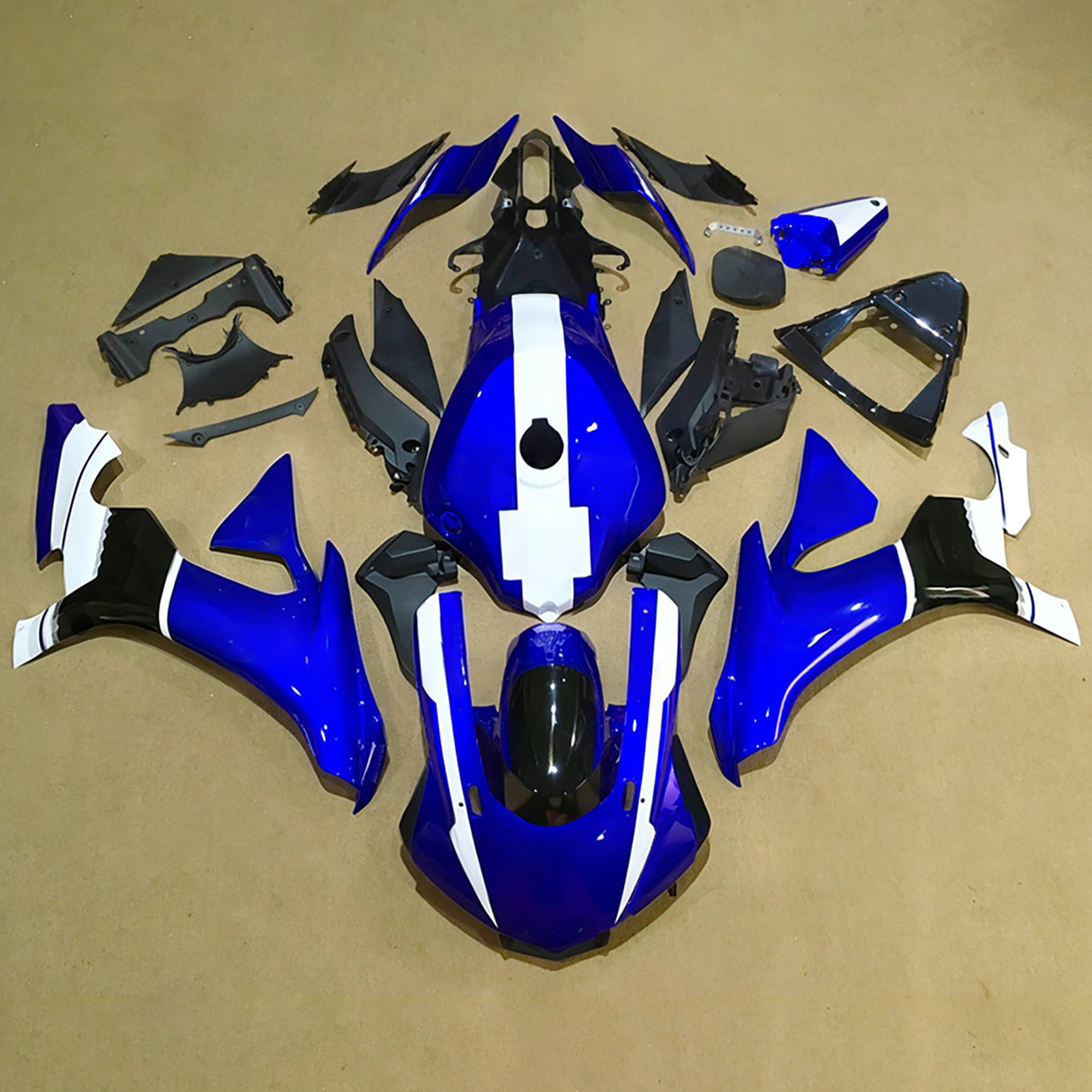 Amotopart 2015-2019 ヤマハ YZF-R1 ゴールド ホワイト ブラック ブルー フェアリングキット