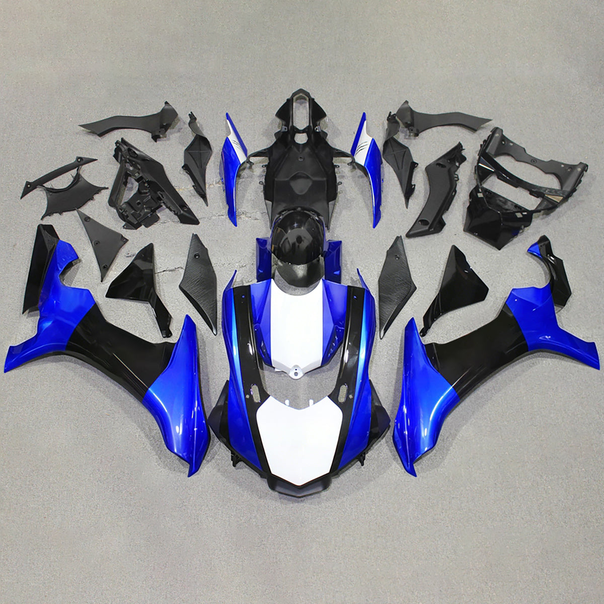 Amotopart 2015-2019 Yamaha YZF-R1 blauw zwart wit kuipset