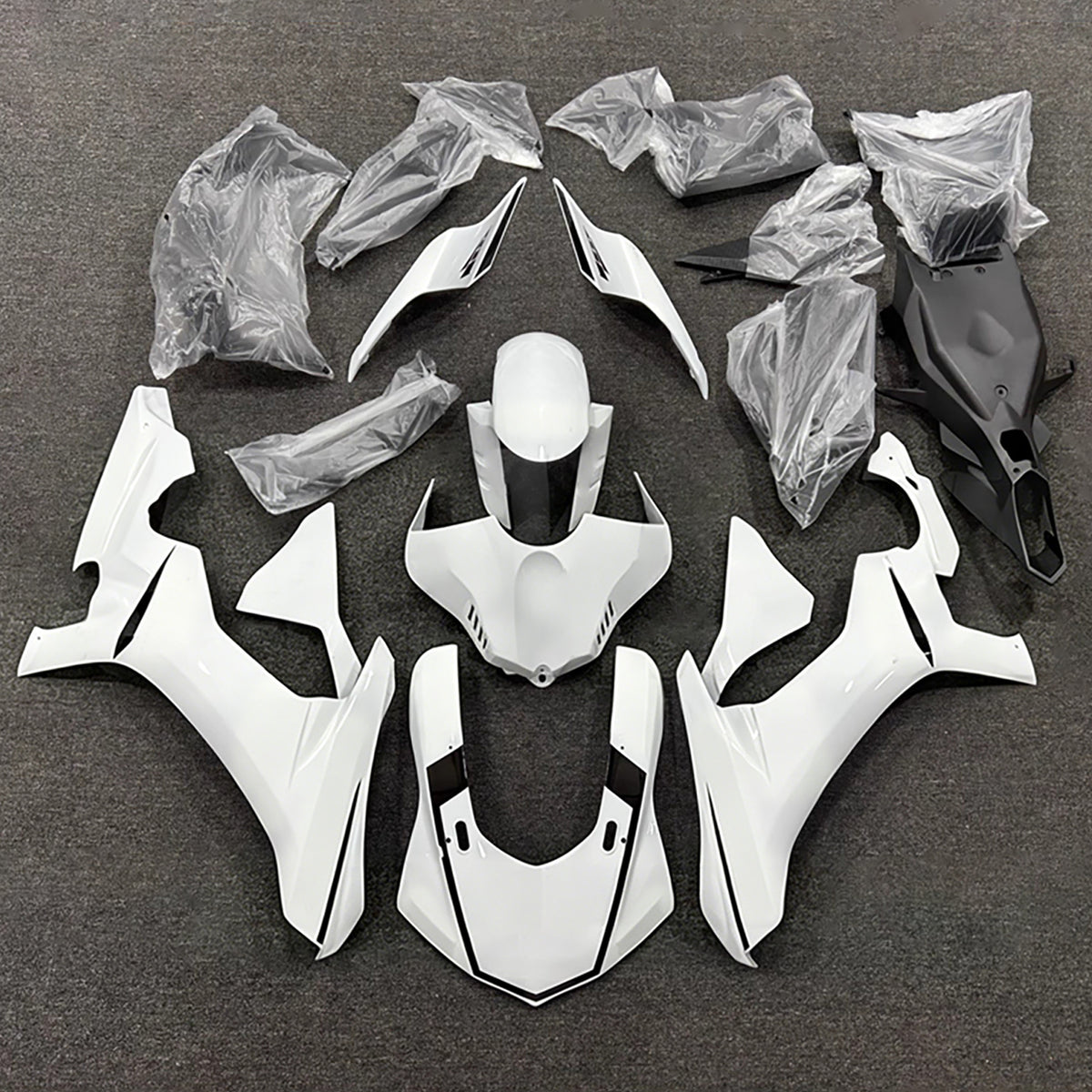 Sada kapotáže Amotopart 2015-2019 Yamaha YZF-R1 White Black