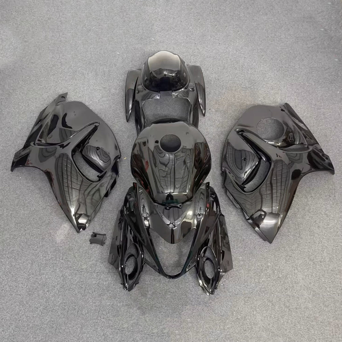 Amotopart 2008-2020 Suzuki Hayabusa GSX1300R Gray Black Fairing Kit