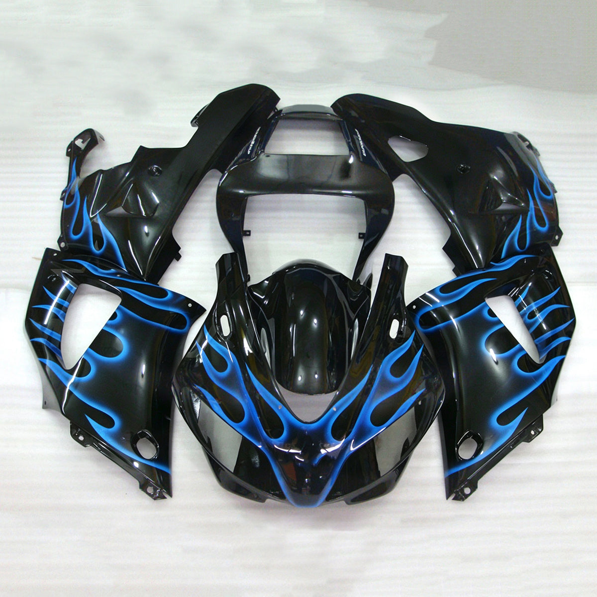 Amotopart 1998-1999 ヤマハ YZF-R1 ブラック ブルー フェアリングキット