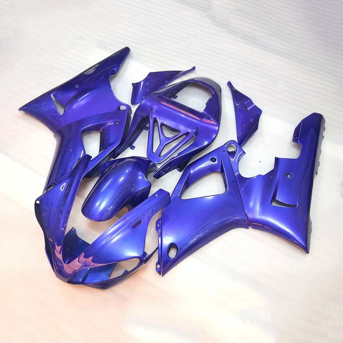 Amotopart 2000–2001 Yamaha YZF-R1 Lila Blau Verkleidungsset