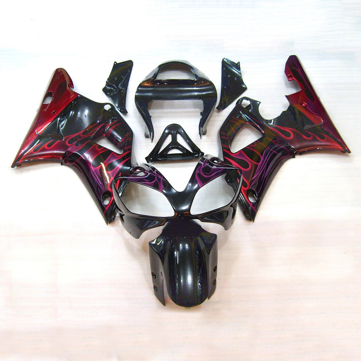 Zestaw owiewek Amotopart 2000-2001 Yamaha YZF-R1 czerwono-szary-biało-czarny