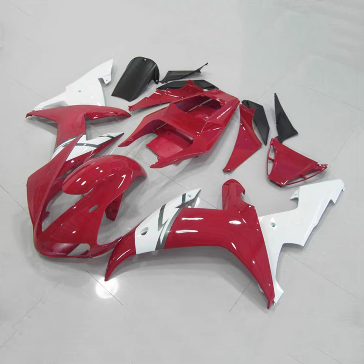 Amotopart 2002-2003 Yamaha YZF-R1 Black Gray Red Fairing Kit
