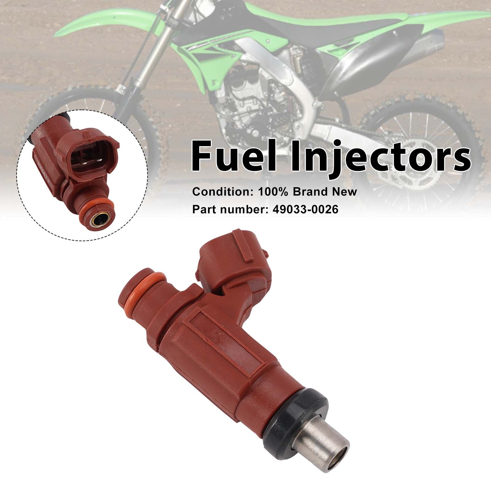 2011-2014 Kawasaki KX250F Fuel Injectors 49033-0026