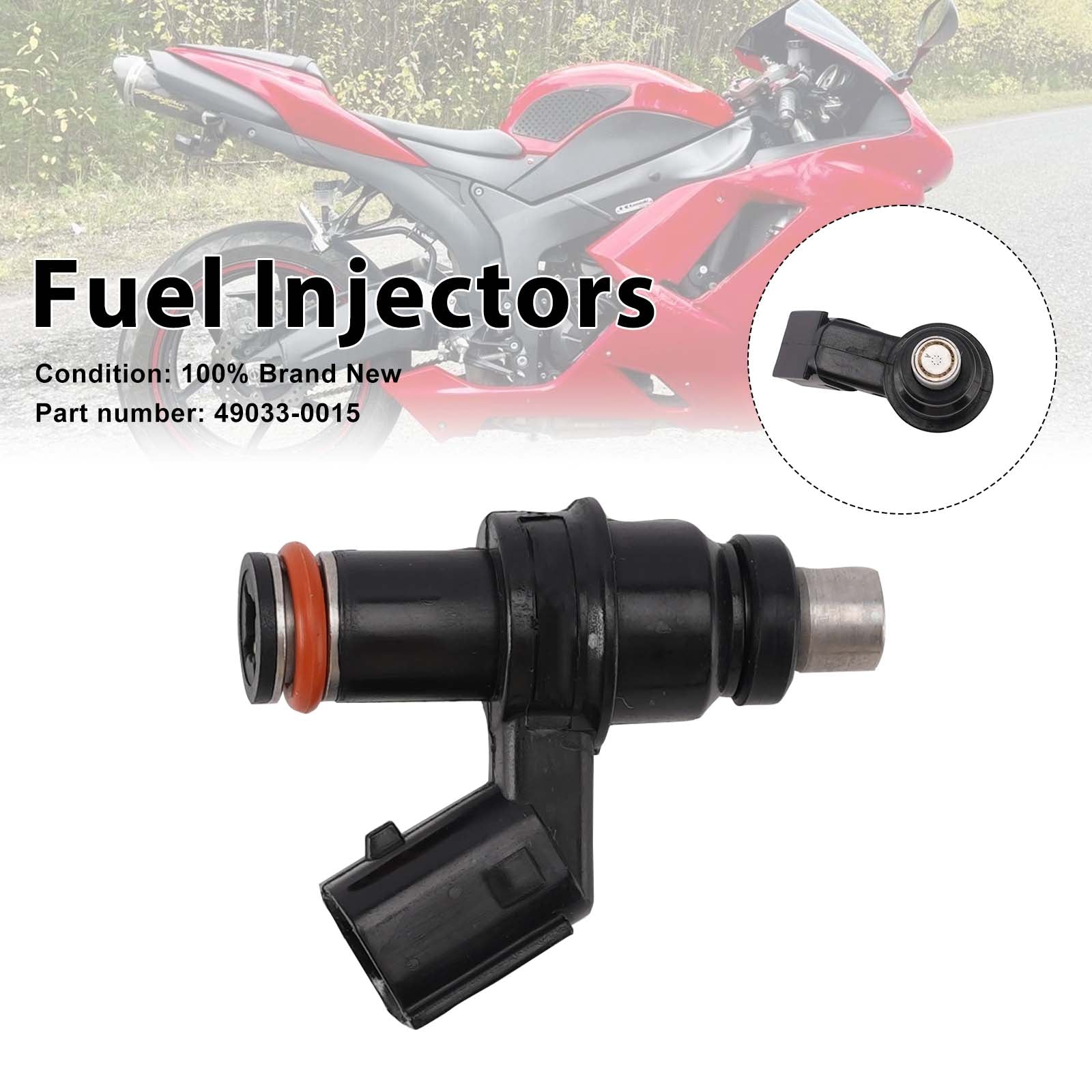 07-12 Kawasaki Ninja ZX6R ZX600R ZX600P Brandstofinjectoren 49033-0015