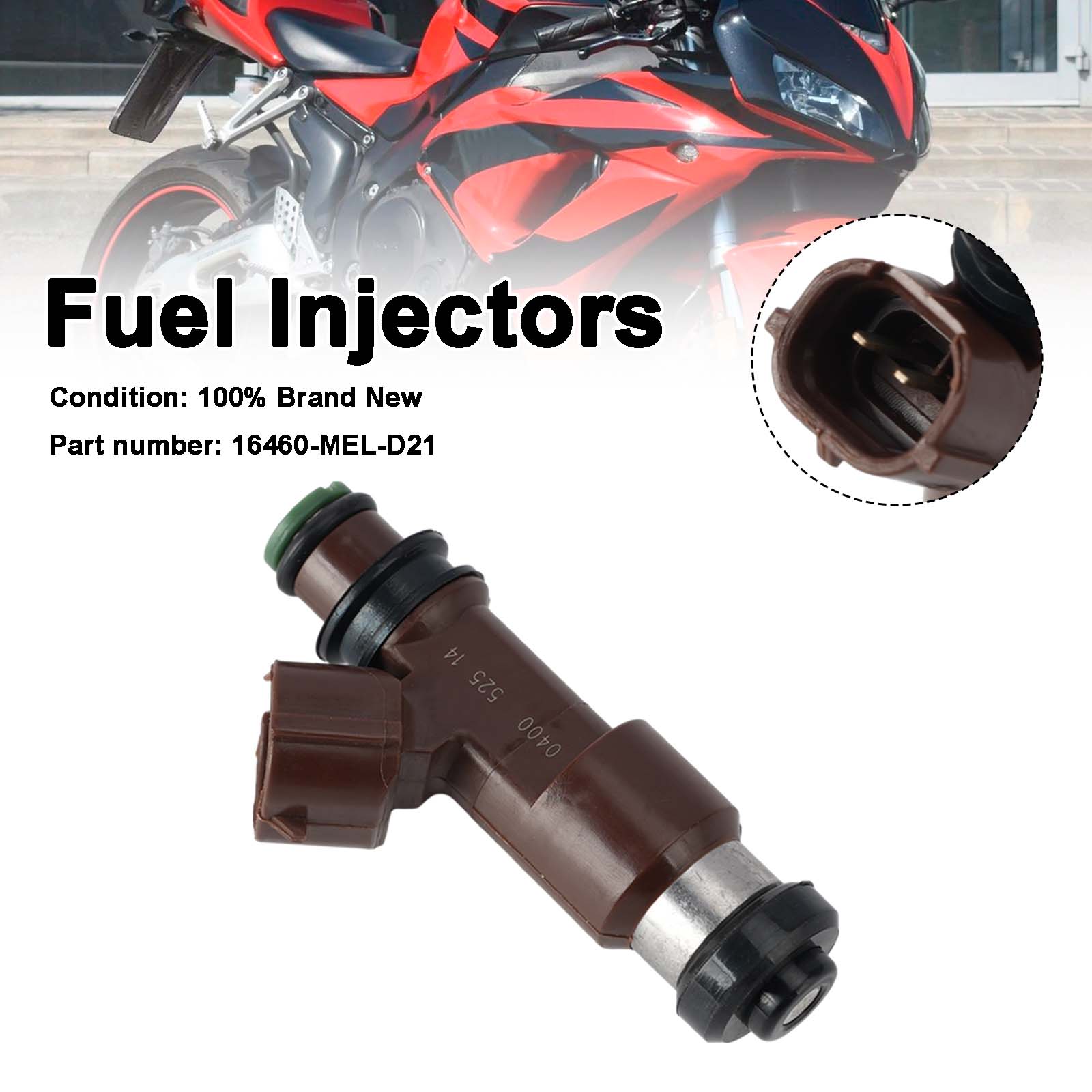 2006-2007 Honda CBR1000RR-brandstofinjectoren 16460-MEL-D21